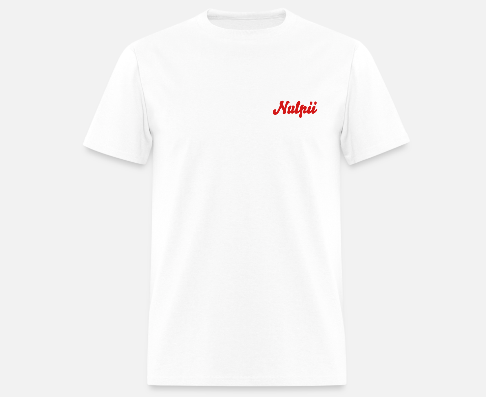 Nulpii Staff White Short Sleeve T-Shirt LTD